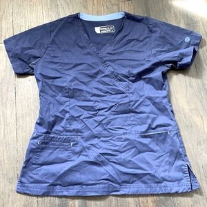 Navy scrub top